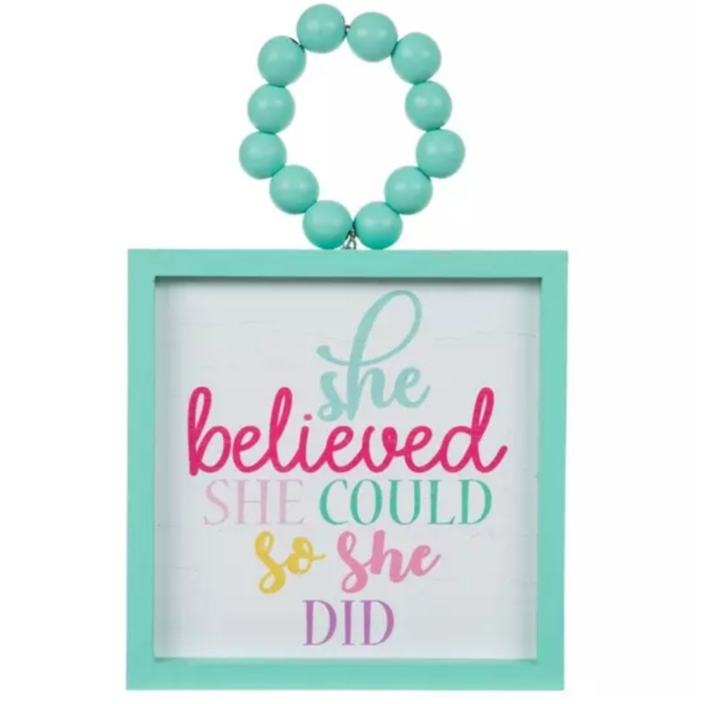 NWT She believed she could so she did Wall Decor